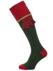 The Cobnash Cotton Shooting Sock, Conifer with Currant