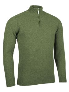 Glenmuir 1891 Coll Men's Zip Lambswool Sweater, Landscape Marl