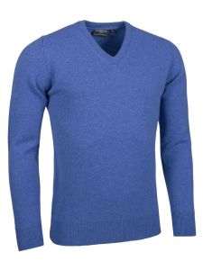 Glenmuir Men's Lambswool Lomond V Neck Sweater, Tahiti Marl