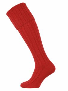 The Skye Cashmere Shooting Sock - Jasper