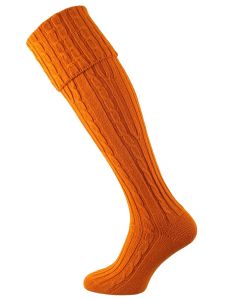 The Skye Cashmere Shooting Sock, Spice