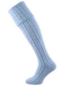 The Skye Cashmere Shooting Sock, Studio Blue