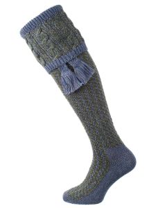 The Reiver Shooting Sock - Blue Lovat