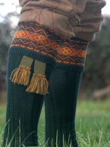 The Shooting Sock Company - The Thornbury Shooting Sock with Garter - Evergreen