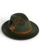 Failsworth Women's Brushed Wool Felt Fedora, Hunter Green
