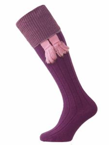 The Chiltern Wool Shooting Sock - Purple