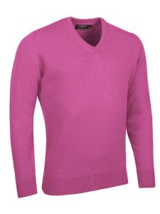 Glenmuir Lomond V Neck Sweater | Hot Pink