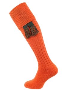 The Dinmore Cushioned Foot Shooting Sock, Saffron