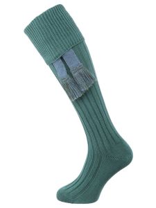 The Dodmarsh Cotton Shooting Sock, Juniper Green