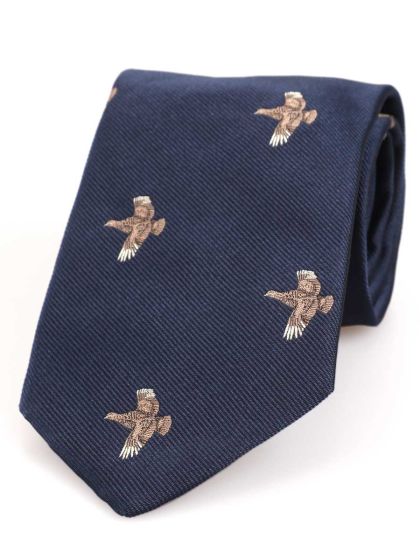 Atkinsons 'Partridge' Silk Woven Tie 