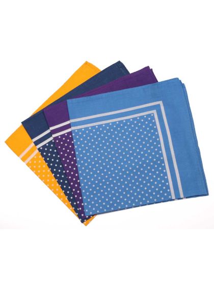 Extra Large Traditional Cotton Spotted Handkerchiefs