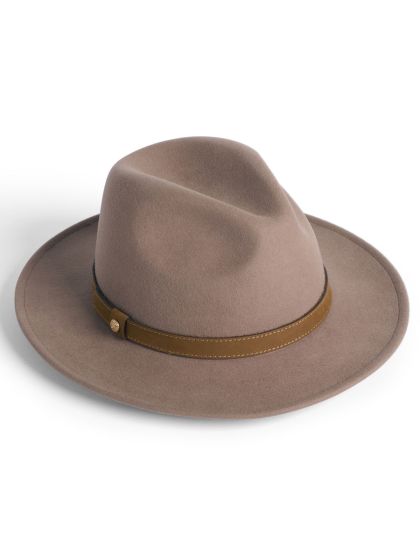 Failsworth Women's Wool Felt Fedora, Putty 